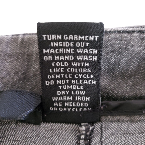 Sandro Button Detail Slant Pocket Denim Bermuda Shorts, Black/Gray, Sz 6P - Picture 9 of 9